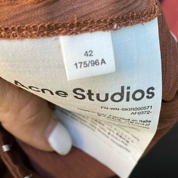 NWT Acne Studios Lightweight georgette fabric with floral embroidery Size 12(42) - Picture 10 of 12